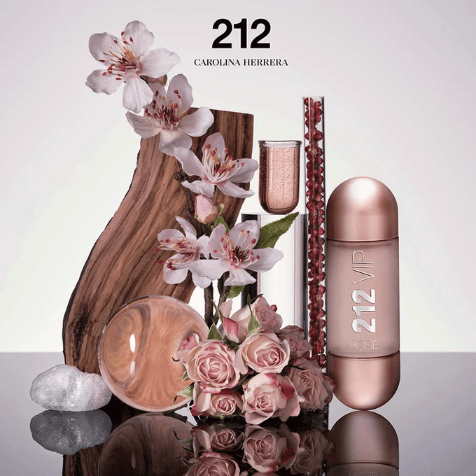 Set Carolina Herrera 212 Vip Rose 100 ML + Body Lotion EDP