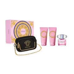 Set Versace Bright Crystal 90ML EDT + 5ML +Sg+Bl Mujer